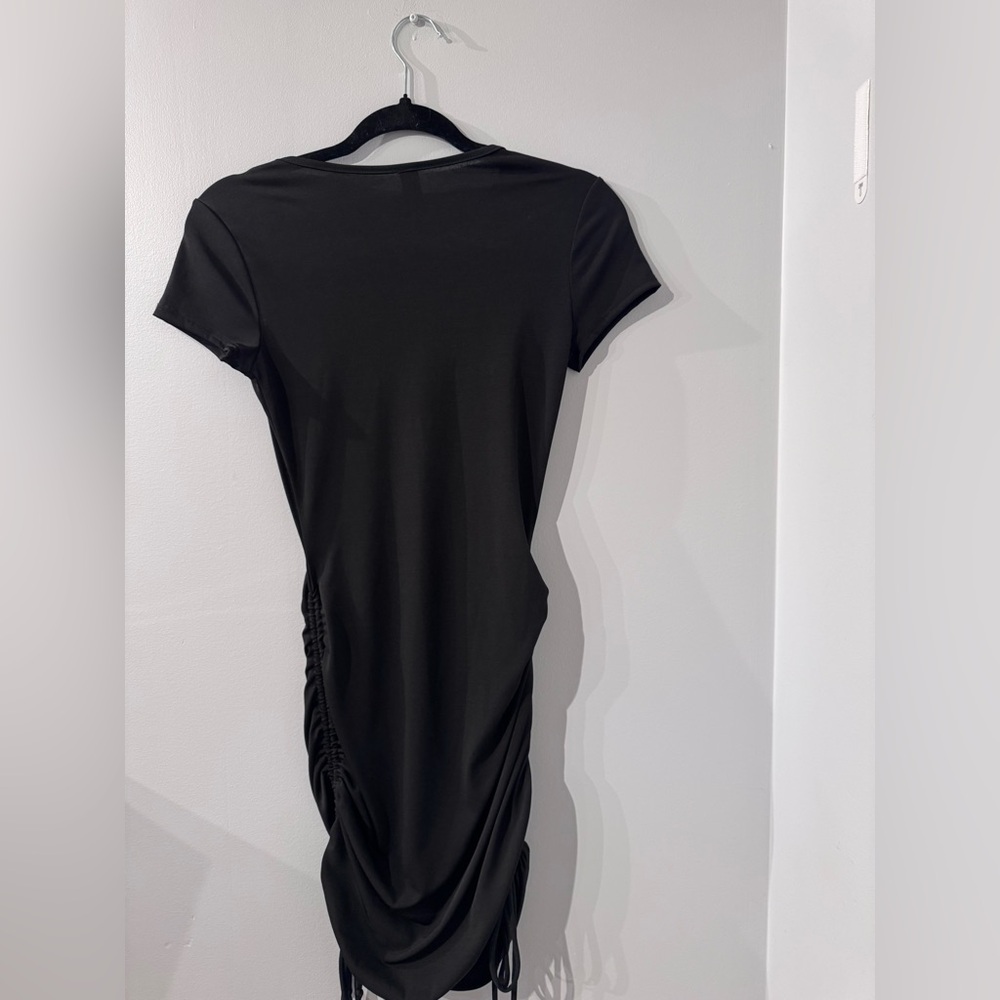 Windsor Black Ruched Mini Dress - Picture 2 of 3
